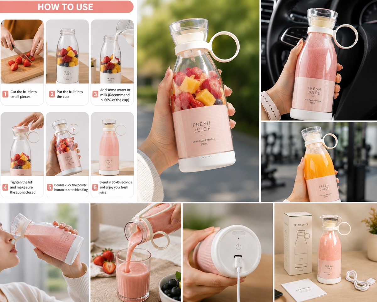 Travel Portable Mini Juice Blender