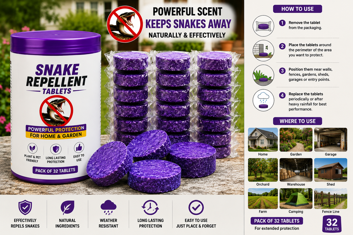 Snake Repellent Tablets (Pack of 32)