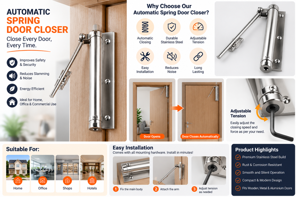 Automatic Spring Door Closer
