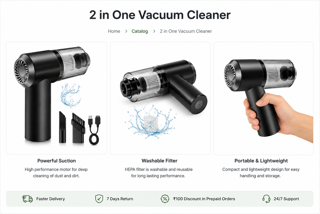 2 in 1 Vacuum Cleaner