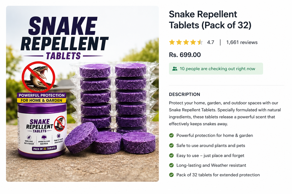 Snake Repellent Tablets (Pack of 32)